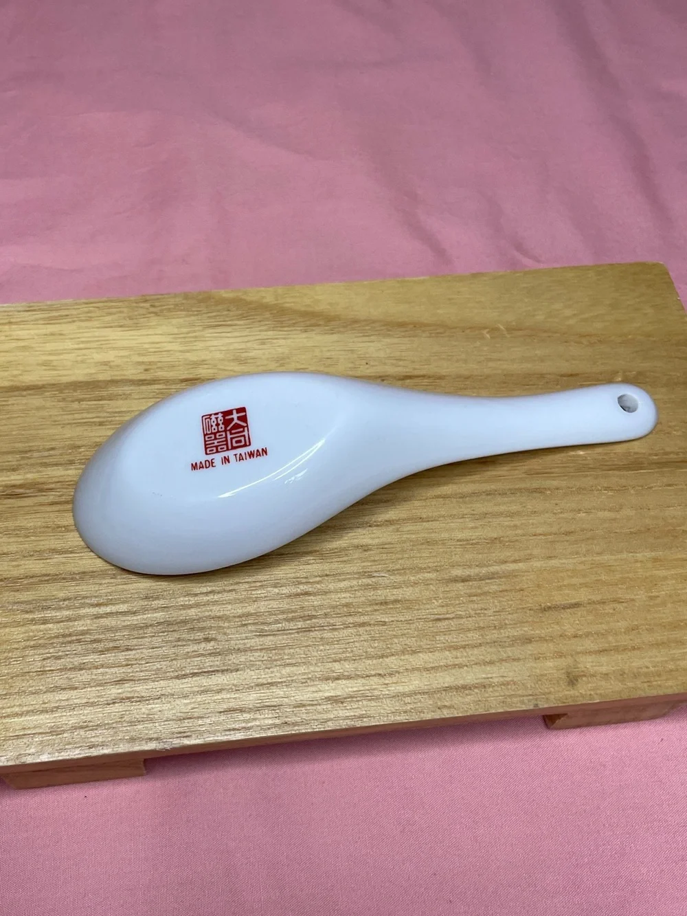 Vintage Floral Porcelain Soup Spoons - Set of 3, White with Floral Decal